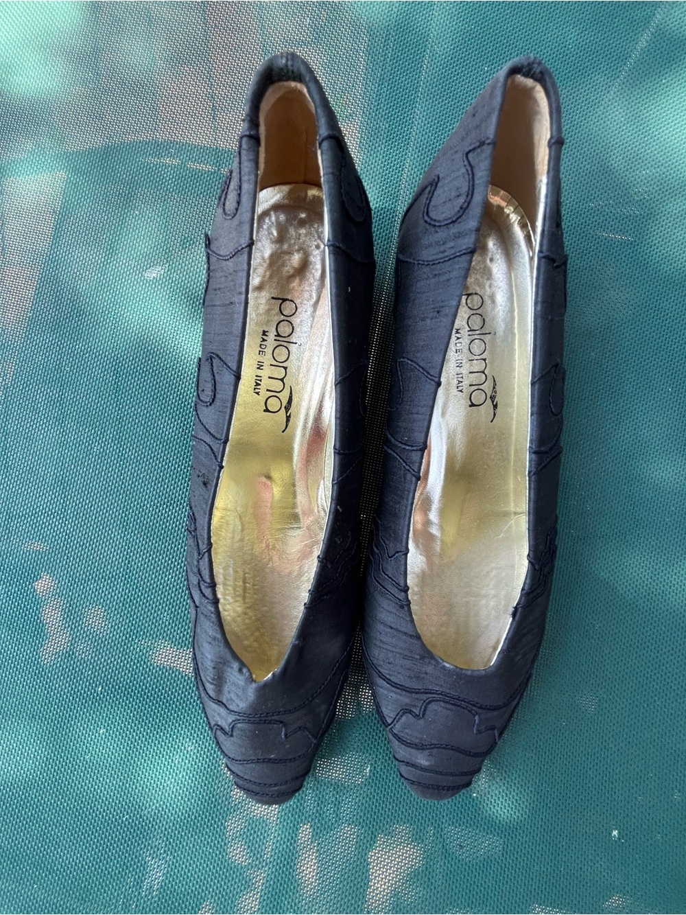 POLOMA FROM ITALY Black sz 9 Women's Slip-On Flats sm 1” heel